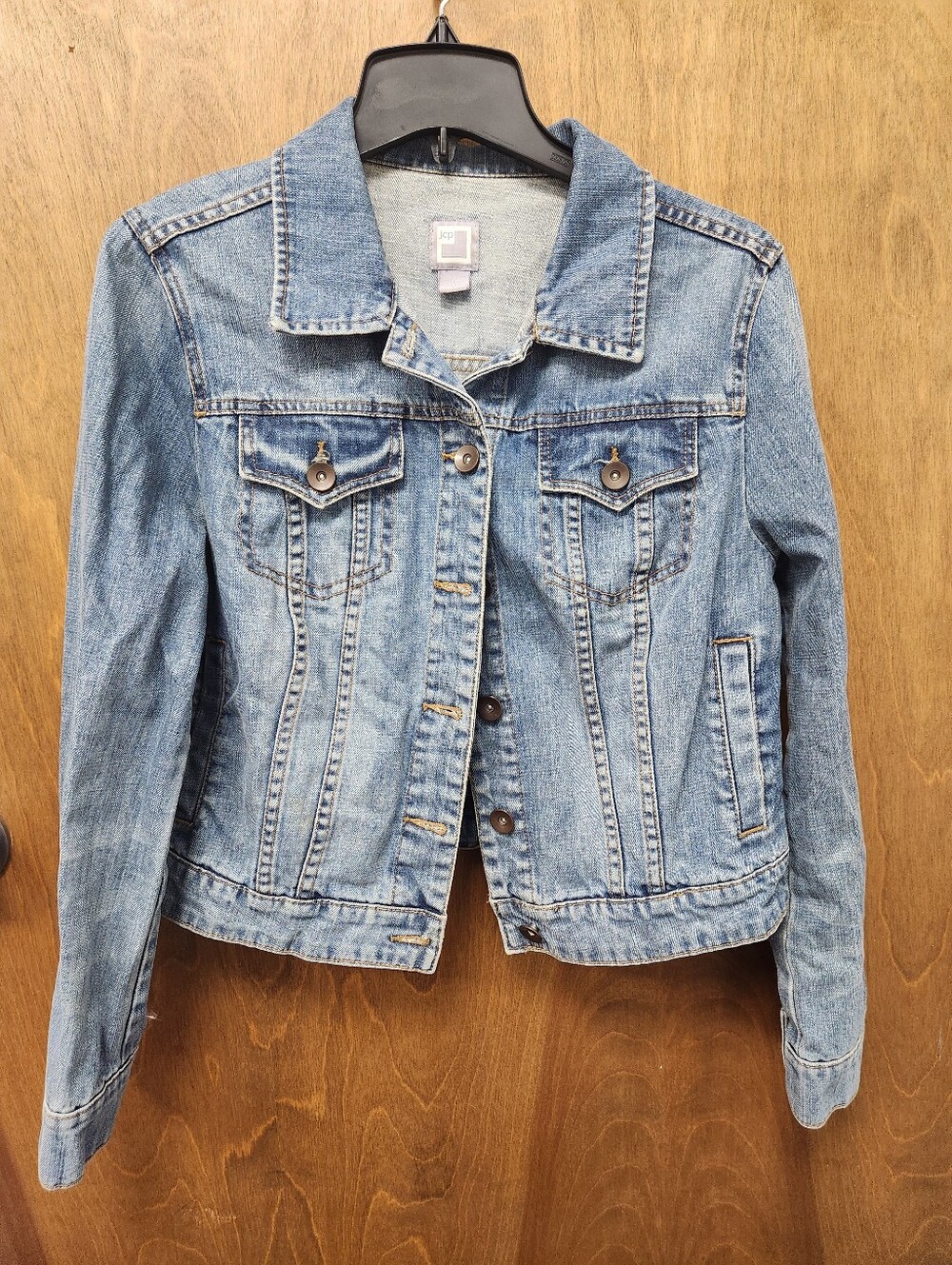 JC Penny's Womens Classic Light Blue Denim Jacket